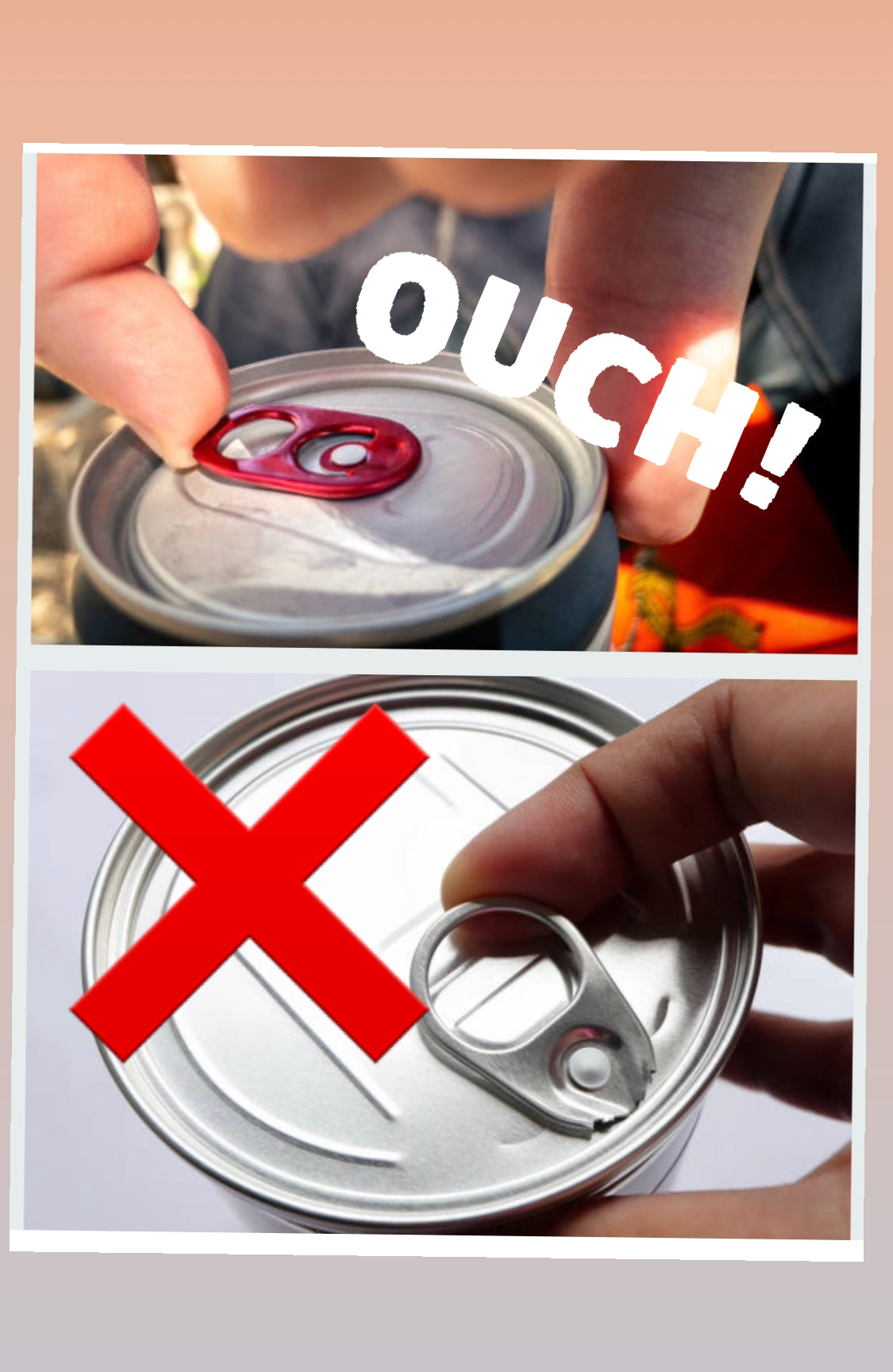 TabUp - Tab Opener and Lid Removal Accessory for Canned Beverage & Food Products