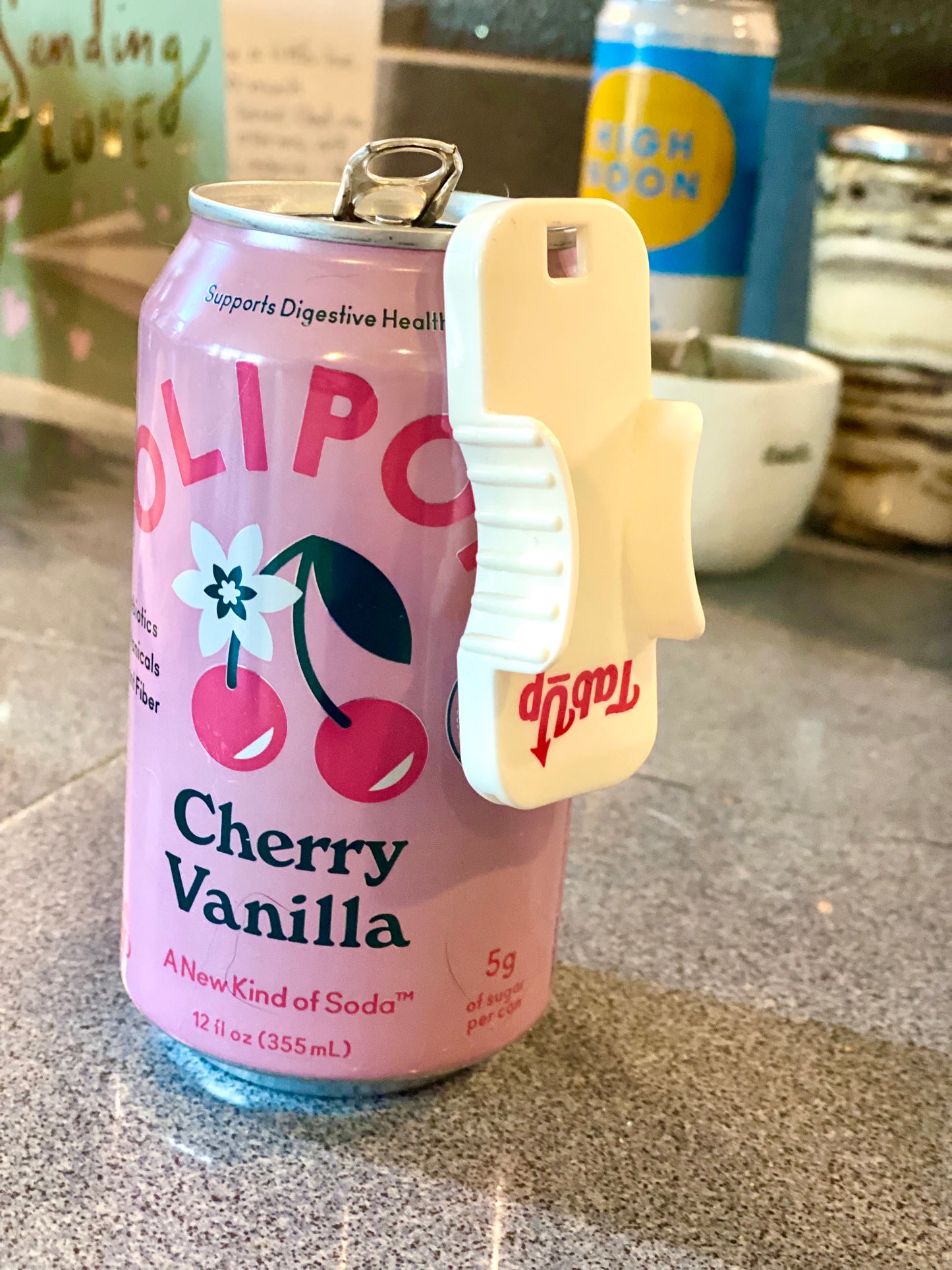 TabUp - Tab Opener and Lid Removal Accessory for Canned Beverage & Food Products
