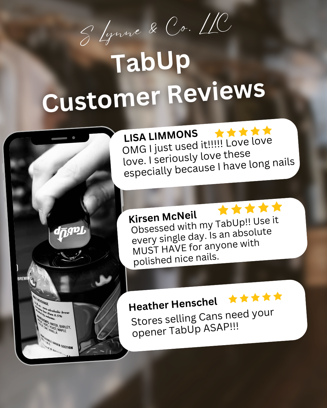 TabUp - Tab Opener and Lid Removal Accessory for Canned Beverage & Food Products