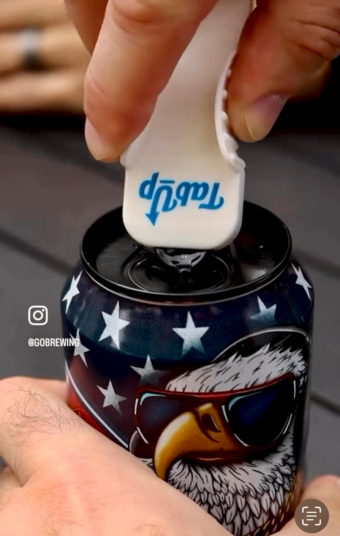 TabUp - Tab Opener and Lid Removal Accessory for Canned Beverage & Food Products